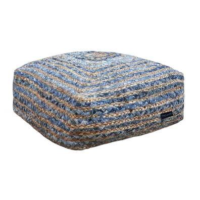 Πούφ Boho Denim 50x50x25 guy Laroche  50% Cotton -