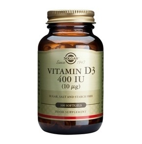 Solgar Vitamin D3 400IU 10μg για Οστά & Δόντια ,10
