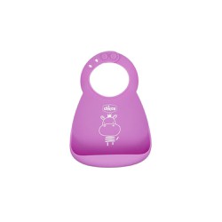 Chicco Silicone Bib For Crumbs Pink 1 piece