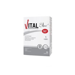Vital Plus Silver 50+ Συμπλήρωμα Διατροφής Για Τόνωση & Ενίσχυση Του Οργανισμού Για Ηλικίες 50+ Ετών 30 κάψουλες