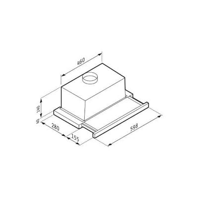 Απορροφητήρας Συρόμενος Ecoline 60cm 115W Καφέ Nt