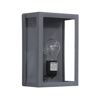 Wall Light E27 Parallelogram Box Grey Slp-60Α