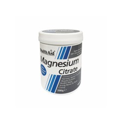 Health Aid Magnesium Citrate Συμπλήρωμα Διατροφής Με Μαγνήσιο Σε Μορφή Σκόνης 200gr