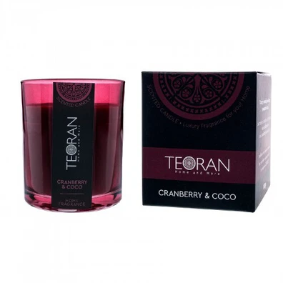 Αρωματικο Κερί Cranberry Coco Στρόγγυλο 200 γρ - Κ