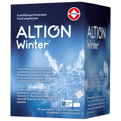 ALTION Winter Συμπλήρωμα Διατροφής Με Προβιοτικά & Βιταμίνη C x20 Φακελάκια