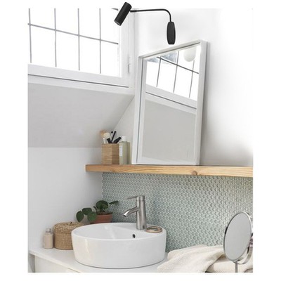 Καθρέπτης μπάνιου με μεταλλικό πλαίσιο 45x90 από λ