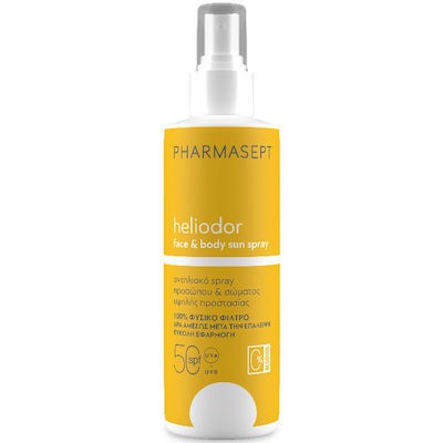 PHARMASEPT Heliodor Face & Body Sun Spray - Αντηλιακό Spray Προσώπου & Σώματος SPF50 165g