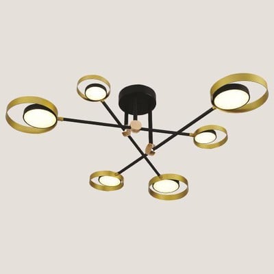 Dimmable Led Black/Gold Pendant Light 61W 3000-600