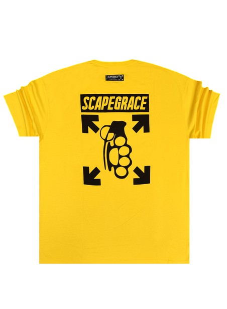 Scapegrace logo oversize tee - yellow