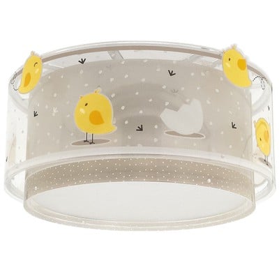 Kids Single Mount Ceiling Light E27x2 Baby Chick