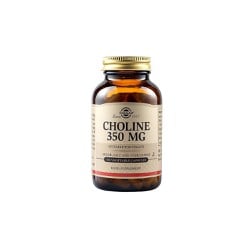 Solgar Choline 350mg Συμπλήρωμα Διατροφής Χολίνη Για Καλή Λειτουργία Του Νευρικού Συστήματος 100 φυτικές κάψουλες