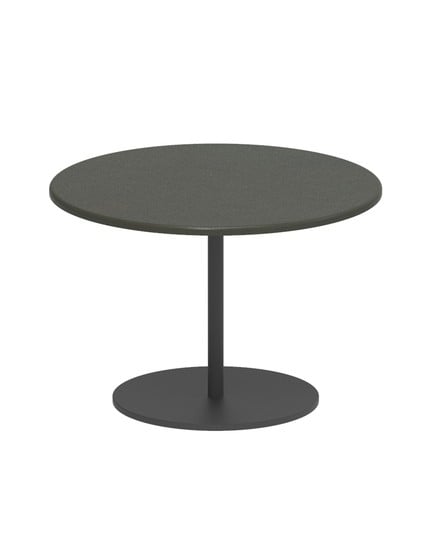 BUTLER SIDE TABLE WITH LAVA STONE TOP D40xH28cm