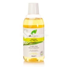 Dr.Organic Tea Tree Purifying Mouthwash - Στοματικό Διάλυμα, 500ml