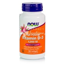 Now Vitamin D3 1.000 IU, 180 softgels  