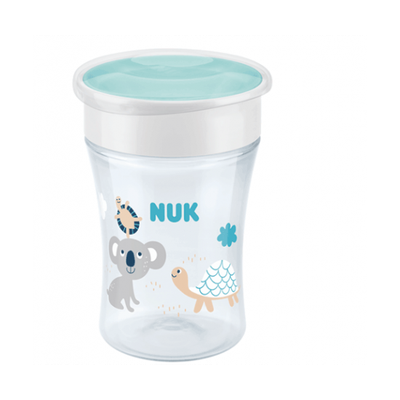 NUK Magic Cup Εκπαιδευτικό Ποτηράκι Με Χείλος & Καπάκι 8m+ 230ml Σε Διάφορα Χρώματα