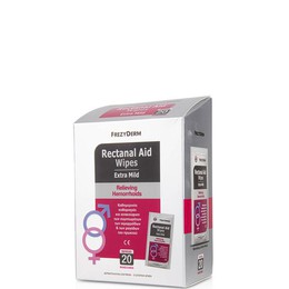 Frezyderm Rectanal Aid Wipes extra mild Μαντηλάκια για Καταπραϋντική Φροντίδα των Aιμορροΐδων, 20 Μαντηλάκια