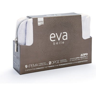 EVA Belle Promo Αντιρυτιδική Κρέμα Προσώπου SPF15, 50ml & Αντιοξειδωτικός Ορός Προσώπου & Λαιμού, 50ml & Δώρο Eva Belle Μάσκα Ματιών, 3gr