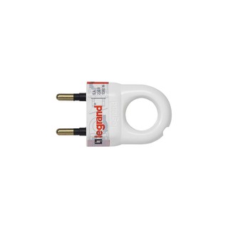Elecrical Plug Extension Μale 6A Straight White