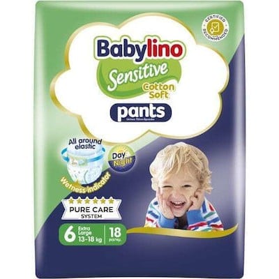 BABYLINO Pants Cotton Soft Nο6 13-18kg 18 Τεμάχια