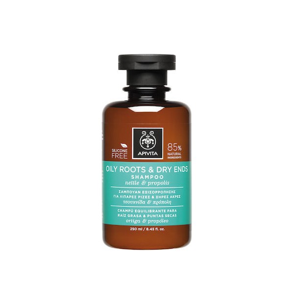  Apivita Oily Roots Dry Ends Shampoo with Nettle & Propolis 250ml