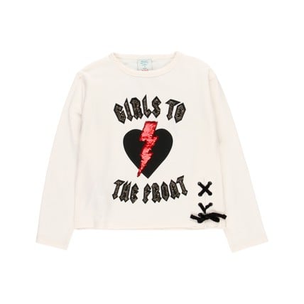 Stretch Knit T-Shirt "Rock" For Girl (433189)