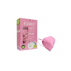 Famex Μάσκα Υψηλής Προστασίας Ενηλίκων FFP2 NR Ροζ 10 τεμάχια