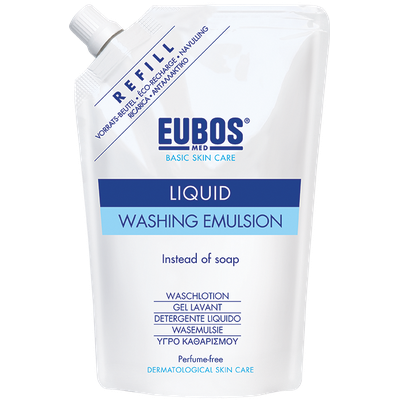 EUBOS Basic Skin Care Blue Liquid Washing Emulsion Ανταλλακτικό 400ml