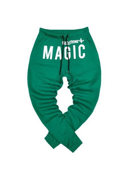 Magicbee logo pants - green