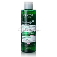 Vichy Dercos Shampoo Anti Dandruff K Deep Purifying Shampoo - Αντιπιτυριδικό Σαμπουάν για Ευαίσθητα Μαλλιά, 250ml