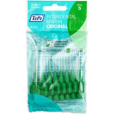 TePe Original Μεσοδόντια Βουρτσάκια 0.8mm Πράσινα 