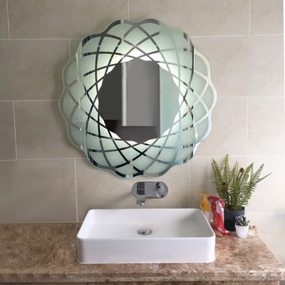 Καθρέπτης μπάνιου τοίχου φωτιζόμενος LED στρογγυλό
