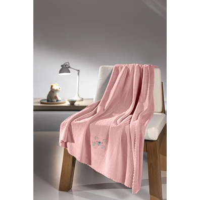 Βρεφική Κουβέρτα Baby Bear Pink 100x140 guy Laroch