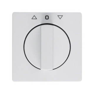 Berker Q.1/Q.3/Q.7 Plate Rotary Shutters Switch Wh