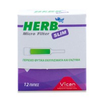 Herb Micro Filter Slim 12τμχ - Πίπες Για Slim Τσιγ