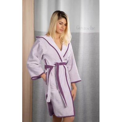 Μπουρνούζι new Comfy Lilac Large με Κουκούλα Small