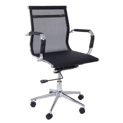 Desk Armchair/White PU