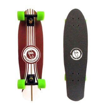 Ξύλινη Σανίδα Skateboard Cruiser 27", Καφέ