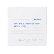 Korres Protein Strengthening Face Cream - Ενισχυμένη Κρέμα Προσώπου με Γάλα Γαϊδούρας, 40ml
