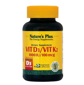 Nature's Plus Vitamin D3 1.000 IU & Vitamin K2 100
