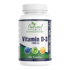 Natural Vitamins D-3 1500iu Συμπλήρωμα Διατροφής Β