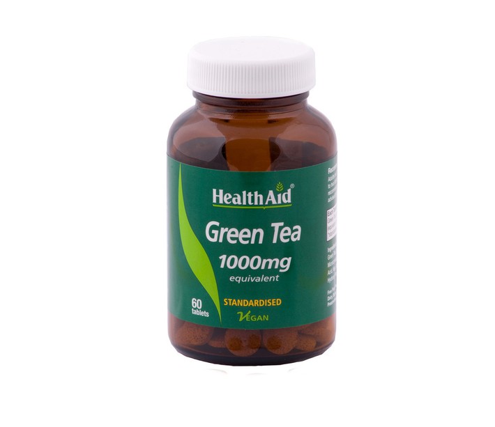 HEALTH AID GREEN TEA 1000MG 60VEG.TABL