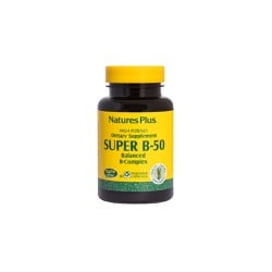Natures Plus Super B 50 Vitamin B 50 60 herbal capsules