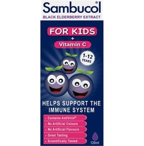 Olvos Sambucol Black Elderberry For Kids & Vitamin