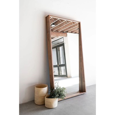 Καθρέπτης τοίχου 80x180 με ξύλινο πλαίσιο