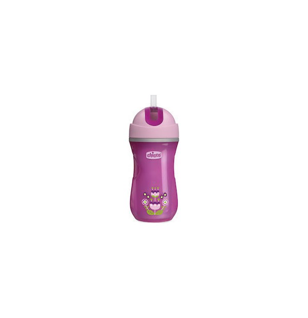 Chicco Sport Cup 14m+ Κύπελλο με Καλαμάκι από Σιλικόνη, 266ml