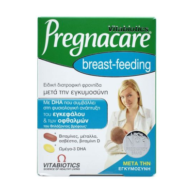 PREGNACARE Breast-feeding Ειδική Διατροφική Φροντίδα Μετά Την Εγκυμοσύνη x56 Ταμπλέτες & 28 Κάψουλες