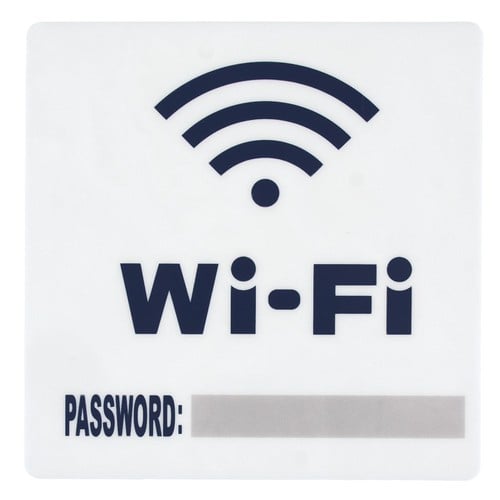 Tabelë Ngjitëse "Wifi Password" 15x15 Cm