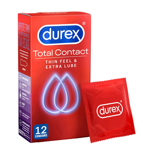 Durex Total Contact Προφυλακτικά Πολύ Λεπτά,12 Τεμ