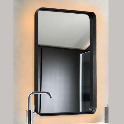 Καθρέπτης τοίχου μπάνιου με led 60x80, με στρογγυλ