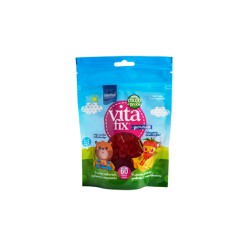 Intermed Multi & Probio VitaFix Gummies Bear Strawberry Παιδικές Πολυβιταμίνες Σε Ζελεδάκια Με Σχήμα Αρκουδάκι Και Γεύση Φράουλα 60 τεμάχια